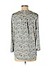 H&M 100% Polyester Blue 3/4 Sleeve Blouse Size M - photo 2