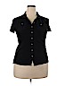 Assorted Brands Black Short Sleeve Button-Down Shirt Size 18 - photo 1