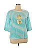 Tori Richard 100% Cotton Blue 3/4 Sleeve T-Shirt Size XL - photo 1