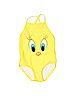 Looney Tunes Yellow One Piece Swimsuit Size 12-24 mo - photo 1