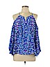Alice & Trixie 100% Silk Blue 3/4 Sleeve Silk Top Size L - photo 1