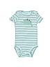 Just One You Made by Carters 100% Cotton Blue Short Sleeve Onesie 0-3 MO / 3 MO - photo 1