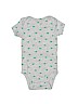 Just One You Made by Carters 100% Cotton Gray Short Sleeve Onesie 0-3 MO / 3 MO - photo 1