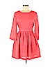 H&M 100% Polyester Pink Casual Dress Size 8 - photo 1