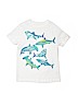 Crazy 8 100% Cotton White Short Sleeve T-Shirt Size M (kids) - photo 1