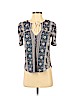 Lucky Brand Blue Short Sleeve Top Size XS - photo 1