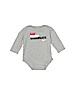 Nike 100% Cotton Gray Long Sleeve Onesie Size 3-6 mo - photo 1