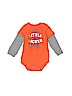 Adidas 100% Cotton Orange Long Sleeve T-Shirt 6-9 MO / 9 MO - photo 1