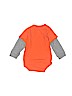 Adidas 100% Cotton Orange Long Sleeve T-Shirt 6-9 MO / 9 MO - photo 2