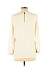 Ann Taylor LOFT 100% Polyester White Long Sleeve Top Size L (petite) - photo 2