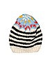 Assorted Brands Stripes Ivory Beanie One size - photo 1
