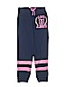 Love Peace & Lip Gloss Stripes Graphic Blue Sweatpants Size 10 - photo 1