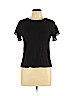 Ann Taylor LOFT 100% Rayon Black Short Sleeve Top Size S (petite) - photo 1