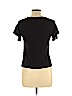 Ann Taylor LOFT 100% Rayon Black Short Sleeve Top Size S (petite) - photo 2
