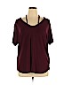 Boohoo Boutique Burgundy Short Sleeve Top Size 16 - photo 1