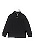 The Children's Place 100% Cotton Black Long Sleeve Polo Size 7 - 8 - photo 1
