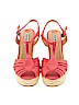 Steve Madden Orange Wedges Size 9 1/2 - photo 2