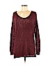 Essentials by Full Tilt Burgundy Pullover Sweater Size M - photo 1