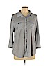 Eden & Olivia 100% Polyester Black 3/4 Sleeve Button-Down Shirt Size XL - photo 1