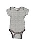 Gerber Stripes Gray Short Sleeve Onesie Size 3-6 mo - photo 1