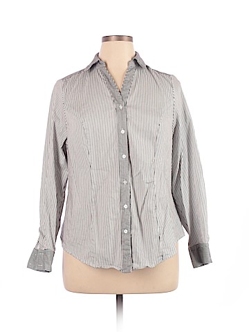 Lane Bryant Long Sleeve Button-Down Shirt (view 1)
