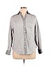 Lane Bryant White Long Sleeve Button-Down Shirt Size 16 - photo 1