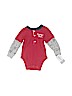 Carter's 100% Cotton Red Long Sleeve Onesie 0-3 MO / 3 MO - photo 1