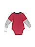 Carter's 100% Cotton Red Long Sleeve Onesie 0-3 MO / 3 MO - photo 2