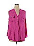 Torrid 100% Polyester Pink Sleeveless Blouse Size 1X Plus (1) - photo 1