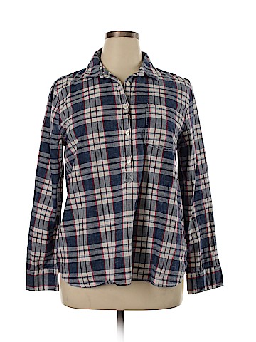 J. Crew Factory Store Long Sleeve Button-Down Shirt (view 1)