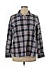 J. Crew Factory Store 100% Cotton Blue Long Sleeve Button-Down Shirt Size XL - photo 1