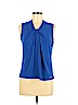 Calvin Klein Blue Sleeveless Top Size M (petite) - photo 1