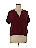 Simply Styled 100% Rayon Red 3/4 Sleeve Blouse Size XL - photo 1