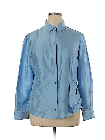 Carlisle Long Sleeve Silk Top (view 1)