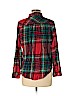 Aerie Red Long Sleeve Button-Down Shirt Size M - photo 2