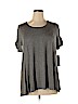 Apt. 9 Gray Short Sleeve Top Size 0X - photo 1