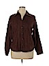Lemon Grass 100% Polyester Brown Long Sleeve Blouse Size XL - photo 1