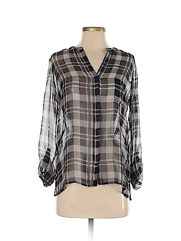 Joie Long Sleeve Silk Top (view 1)