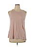 Cynthia Rowley TJX 100% Linen Pink Sleeveless Top Size XL - photo 1