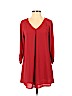 Lush 100% Polyester Red Casual Dress Size S - photo 1