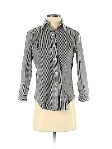 Lauren by Ralph Lauren 3/4 Sleeve Button-Down Shirt (view 1)