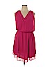 White House Black Market 100% Polyester Pink Casual Dress Size 14 - photo 1