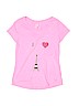 Justice 100% Cotton Pink Short Sleeve T-Shirt Size 8 - photo 1