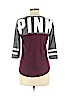 Victoria's Secret Pink Burgundy 3/4 Sleeve T-Shirt Size S - photo 2