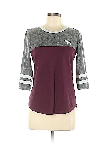 Victoria's Secret Pink 3/4 Sleeve T-Shirt (view 1)
