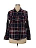 Universal Thread 100% Cotton Burgundy Long Sleeve Button-Down Shirt Size XL - photo 1