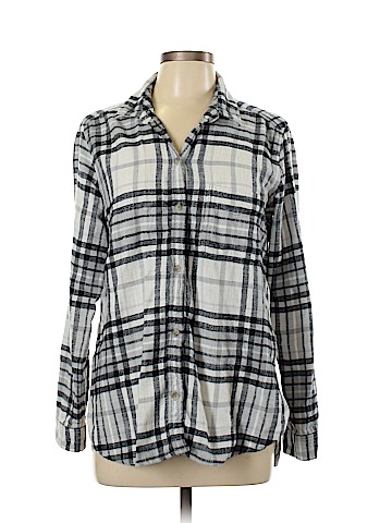 American Eagle Outfitters Long Sleeve Button-Down Shirt (view 1)