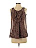 Iz Byer 100% Polyester Brown Sleeveless Blouse Size M - photo 1