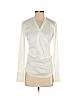 BOSS by HUGO BOSS White Long Sleeve Blouse Size 2 - photo 1