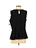 INC International Concepts 100% Nylon Black Sleeveless Blouse Size XL - photo 2